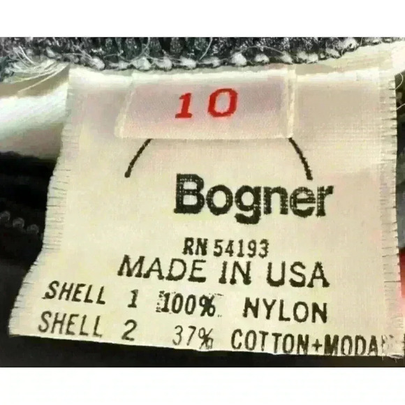 VINTAGE BOGNER BLACK SKI BODY SUIT SNOWBOARD SNOWSUIT Women’s 10 - Picture 11 of 12